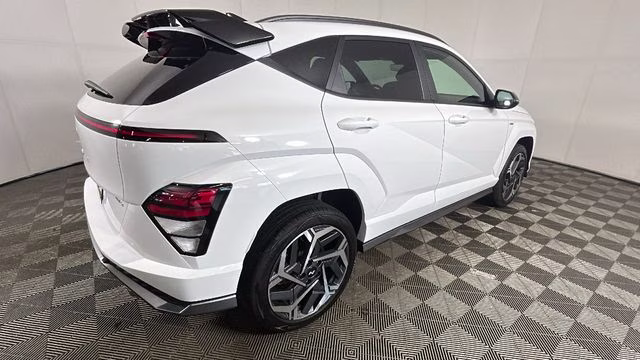 2024 Atlas White Hyundai Kona N Line AWD SUV