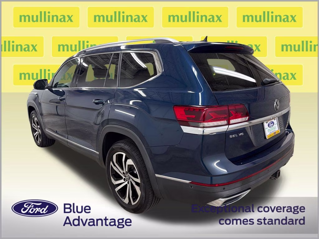 2021 Tourmaline Blue Metallic Volkswagen Atlas SEL Premium AWD SUV