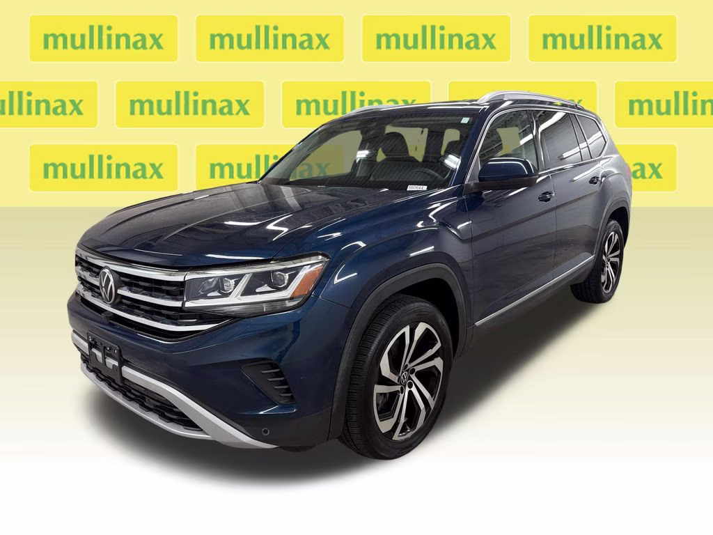 2021 Tourmaline Blue Metallic Volkswagen Atlas SEL Premium AWD SUV
