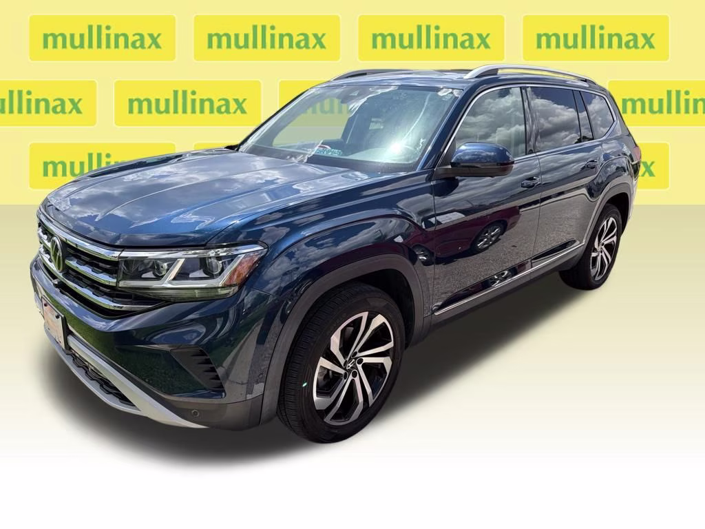 2021 Tourmaline Blue Metallic Volkswagen Atlas SEL Premium AWD SUV