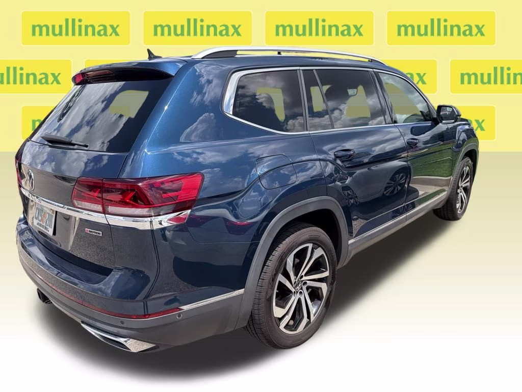 2021 Tourmaline Blue Metallic Volkswagen Atlas SEL Premium AWD SUV