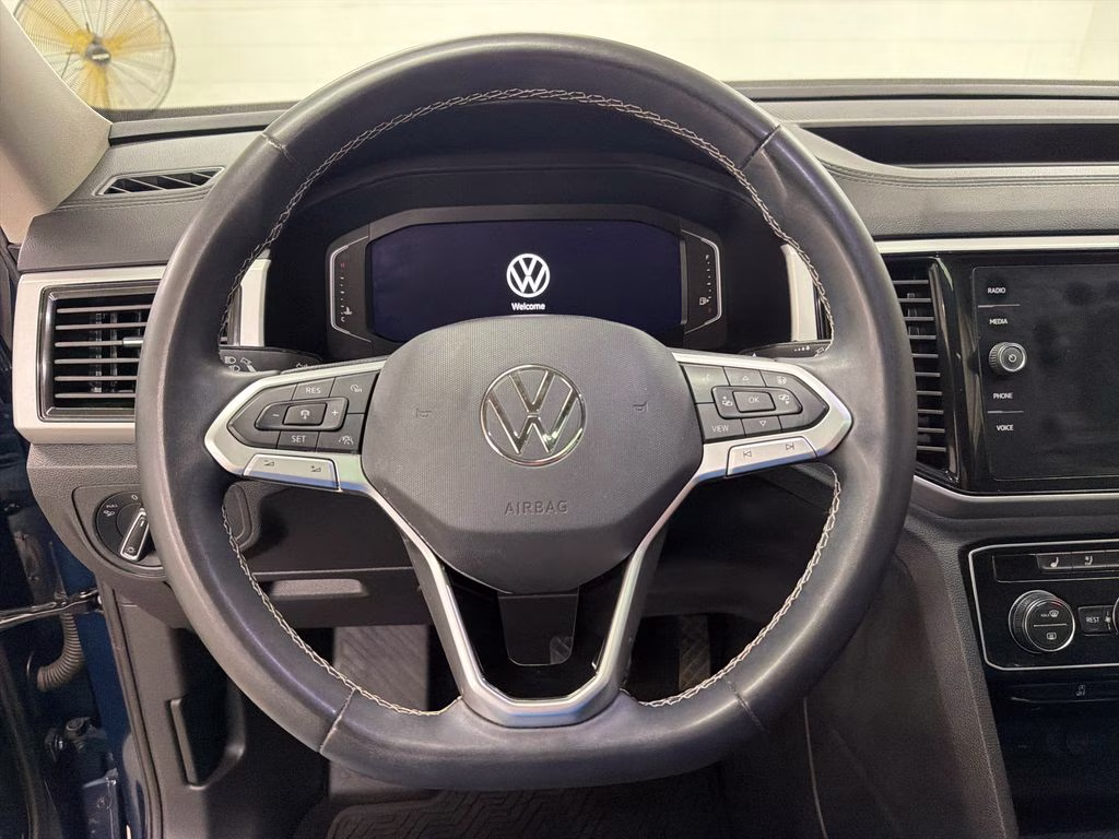 2021 Tourmaline Blue Metallic Volkswagen Atlas SEL Premium AWD SUV