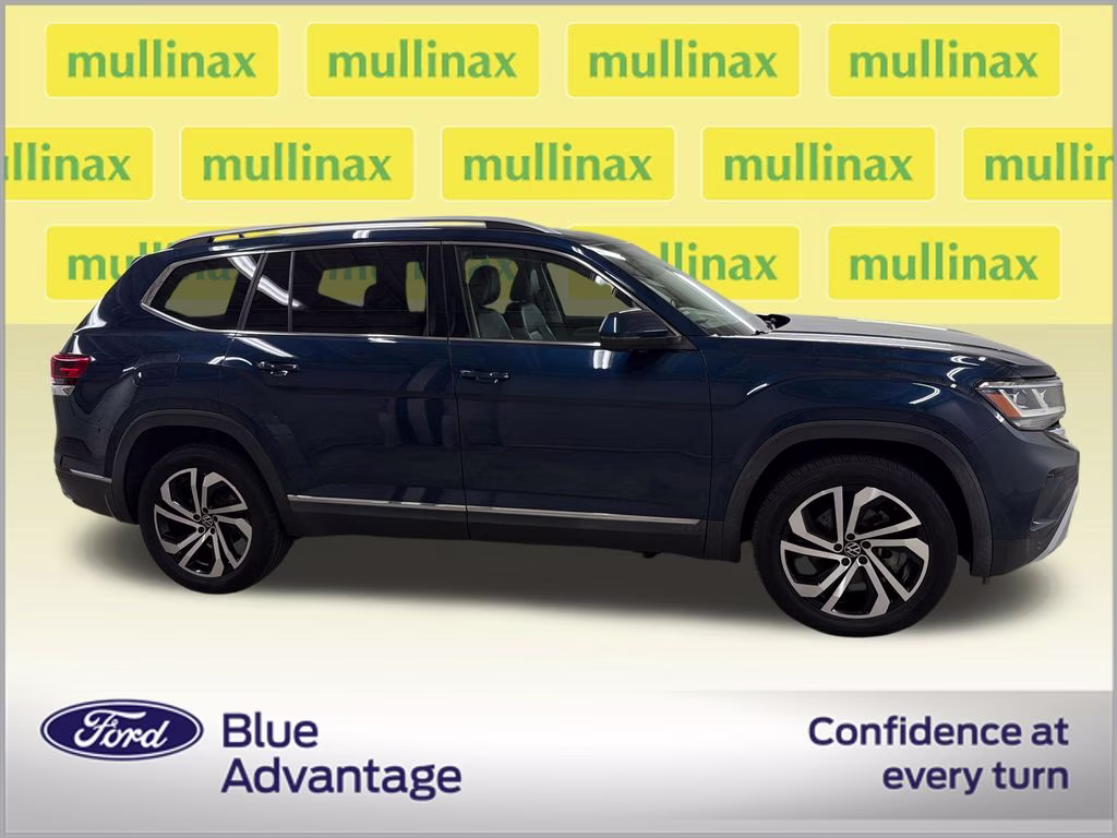 2021 Tourmaline Blue Metallic Volkswagen Atlas SEL Premium AWD SUV