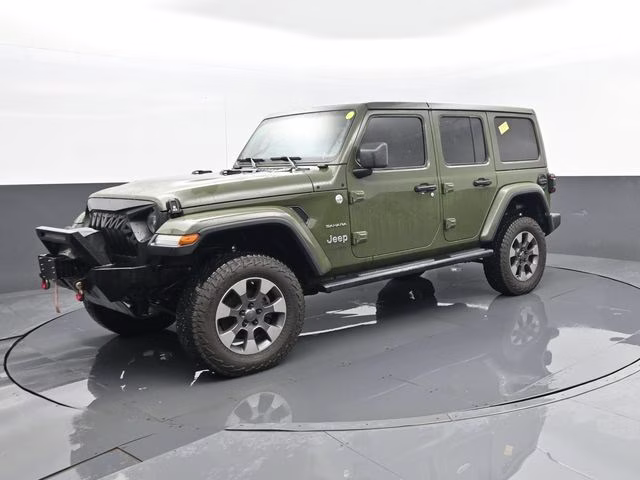 2020 Sarge Green Clearcoat Jeep Wrangler Unlimited Sahara 4X4 SUV