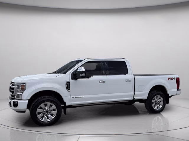 2022 White Metallic Ford Super Duty F-350 SRW Platinum 4X4 Truck