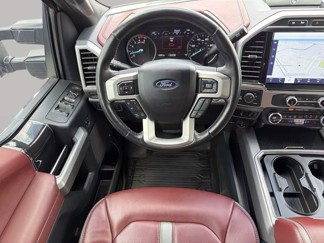 2022 White Metallic Ford Super Duty F-350 SRW Platinum 4X4 Truck