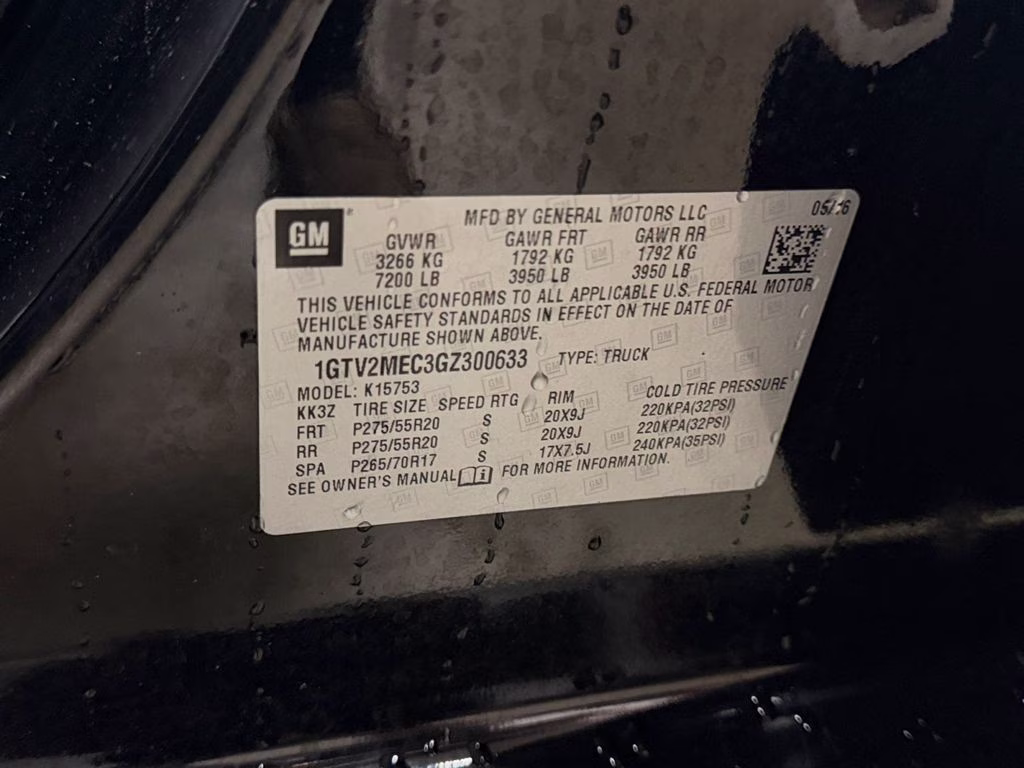 2016 Onyx Black GMC Sierra 1500 SLE Preferred Equpt w/Convenience & Value Pkgs 4X4 Truck