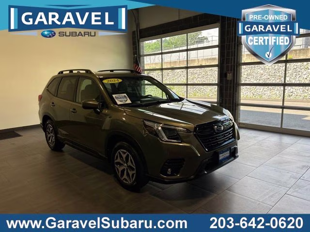 2024 Autumn Green Metallic Subaru Forester Premium AWD SUV