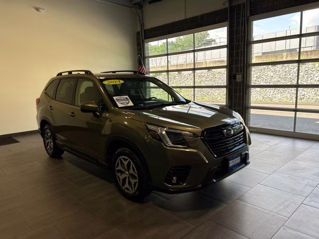 2024 Autumn Green Metallic Subaru Forester Premium AWD SUV
