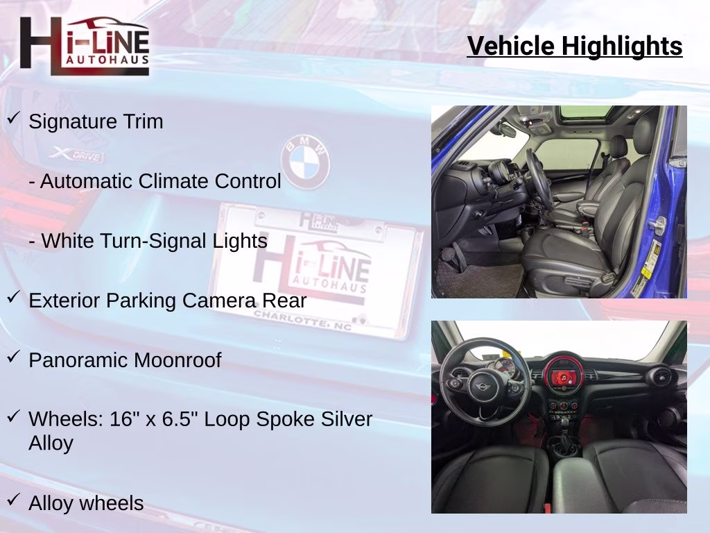 2019 Starlight Blue Metallic MINI Cooper Signature FWD Hatchback