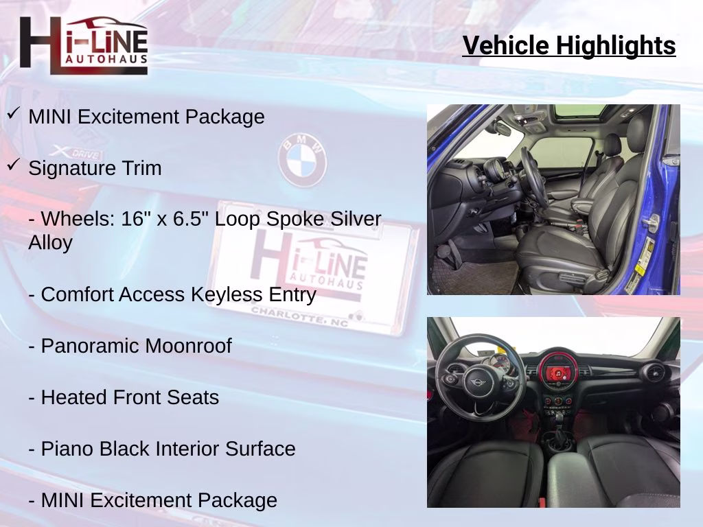 2019 Starlight Blue Metallic MINI Cooper Signature FWD Hatchback