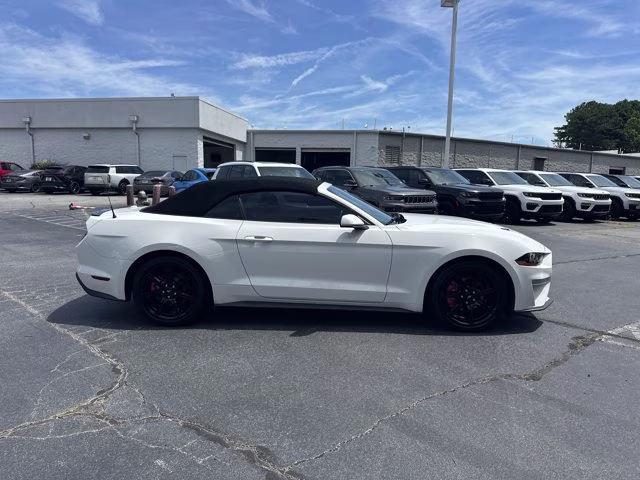 2019 White Ford Mustang EcoBoost Premium Convertible RWD Convertible