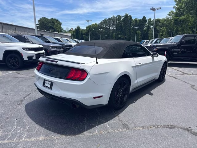 2019 White Ford Mustang EcoBoost Premium Convertible RWD Convertible