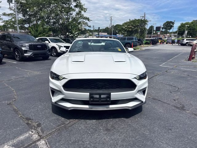 2019 White Ford Mustang EcoBoost Premium Convertible RWD Convertible