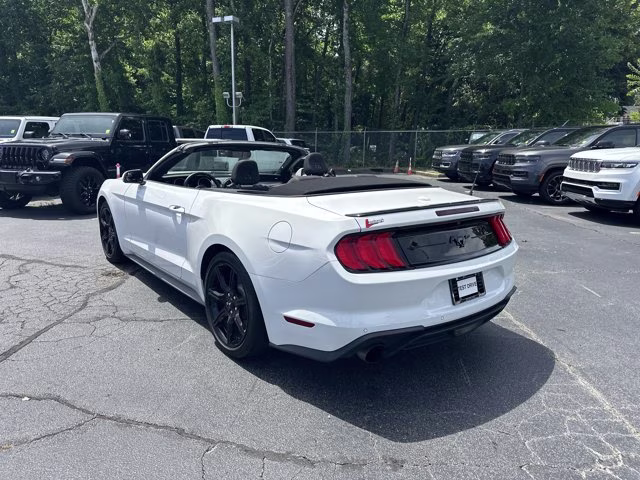2019 White Ford Mustang EcoBoost Premium Convertible RWD Convertible