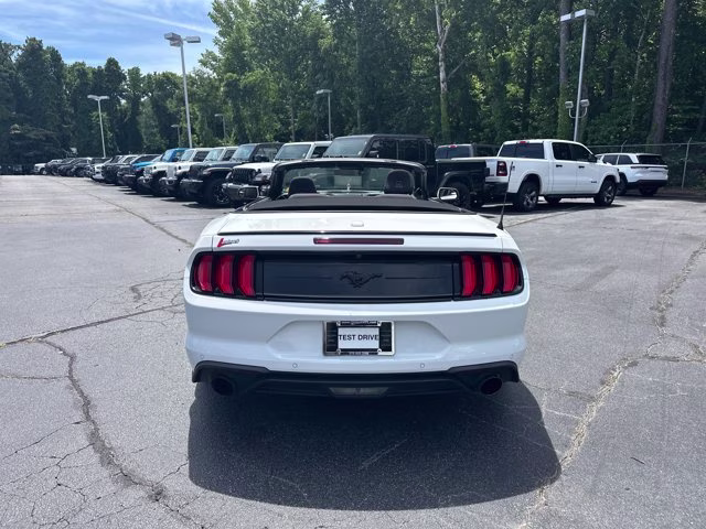 2019 White Ford Mustang EcoBoost Premium Convertible RWD Convertible