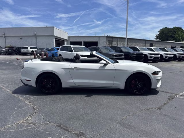2019 White Ford Mustang EcoBoost Premium Convertible RWD Convertible