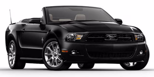 2011 Red Ford Mustang V6 Convertible RWD Convertible