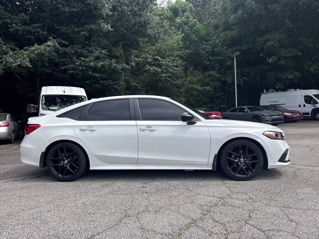 2022 White Honda Civic Sedan Sport FWD Sedan
