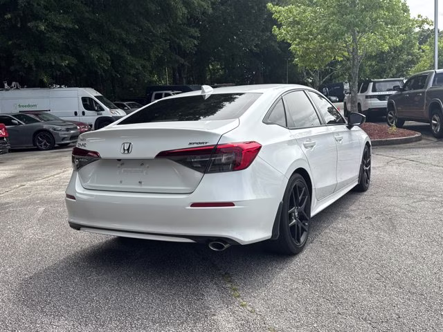 2022 White Honda Civic Sedan Sport FWD Sedan