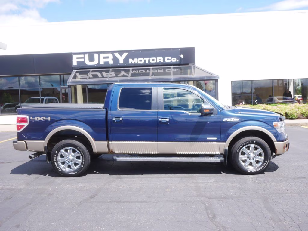 2013 Blue Ford F-150 Lariat 4X4 Truck