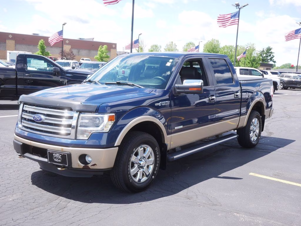 2013 Blue Ford F-150 Lariat 4X4 Truck