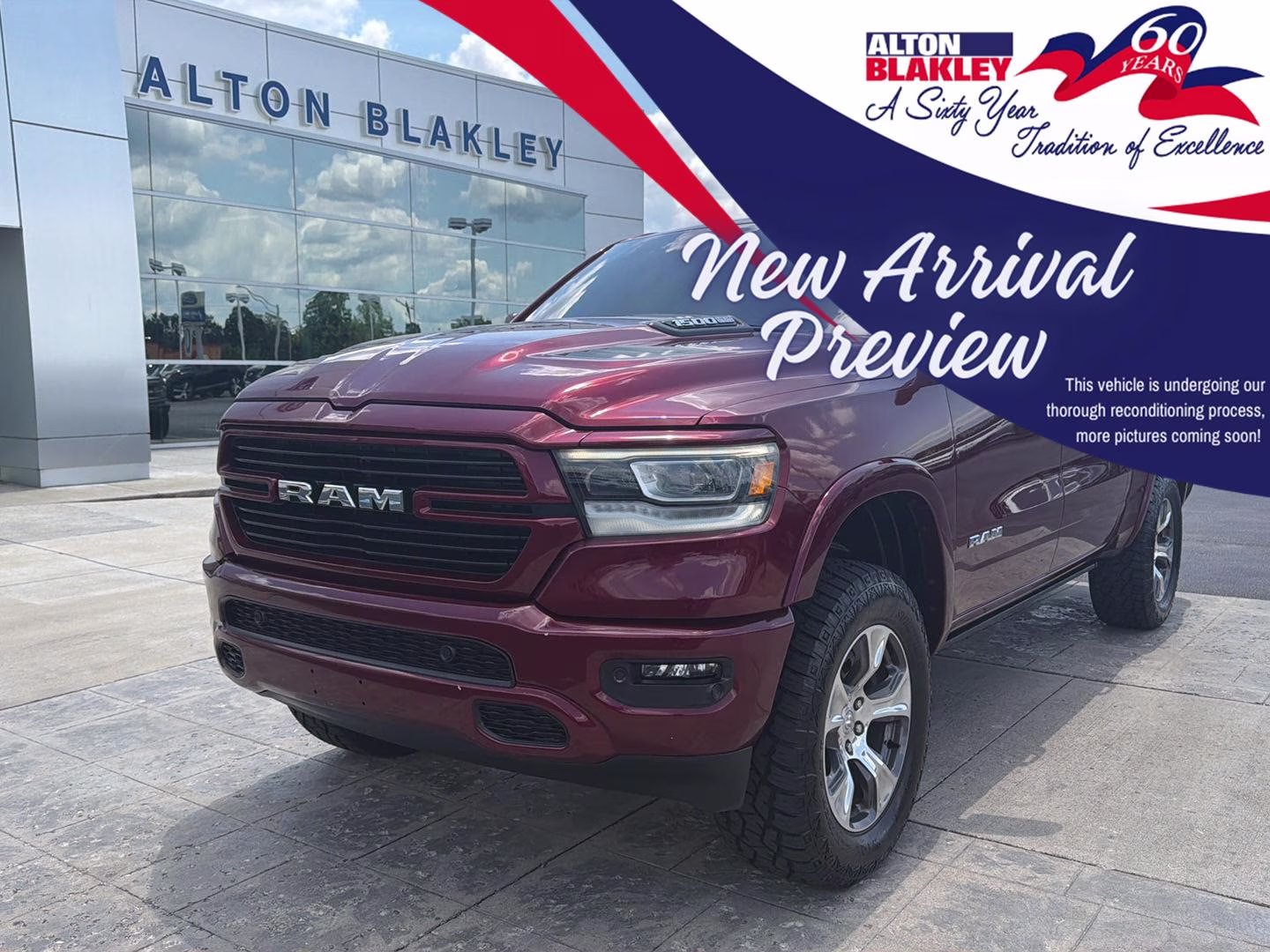 2022 Delmonico Red Pearlcoat Ram 1500 Laramie 4X4 Truck