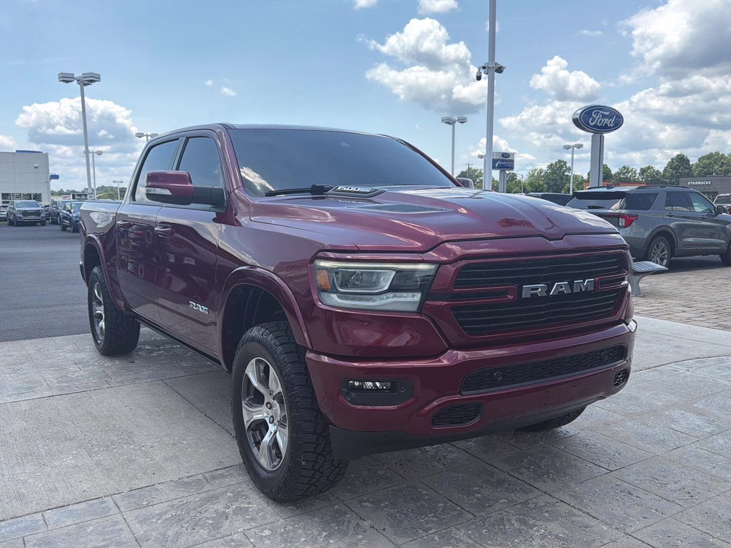 2022 Delmonico Red Pearlcoat Ram 1500 Laramie 4X4 Truck