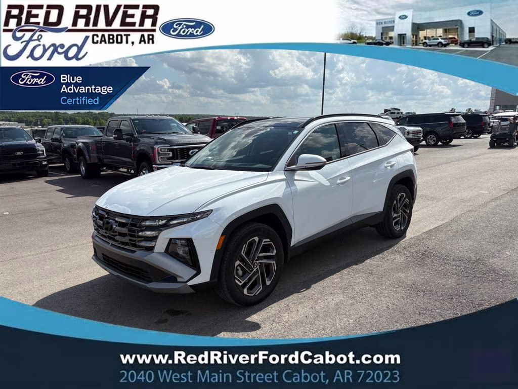 2025 Creamy White Pearl Hyundai Tucson Hybrid Limited AWD SUV