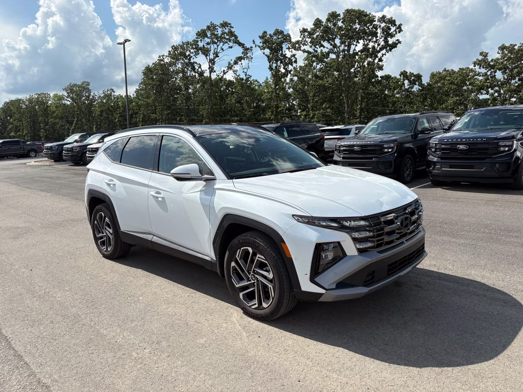 2025 Creamy White Pearl Hyundai Tucson Hybrid Limited AWD SUV