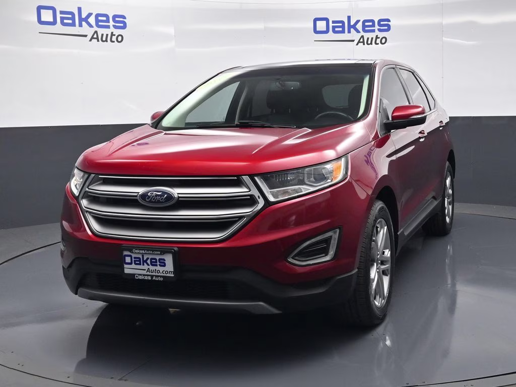 2017 Ruby Red Metallic Ford Edge Titanium FWD SUV