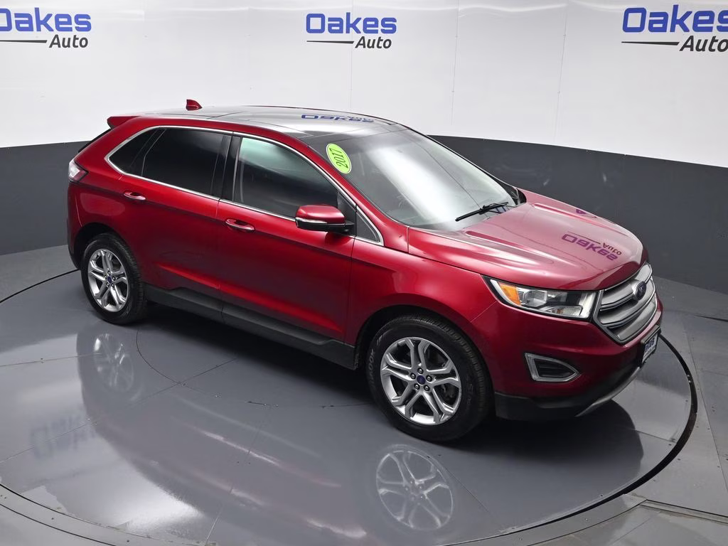 2017 Ruby Red Metallic Ford Edge Titanium FWD SUV