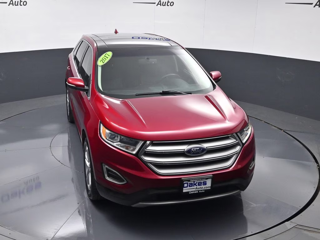 2017 Ruby Red Metallic Ford Edge Titanium FWD SUV