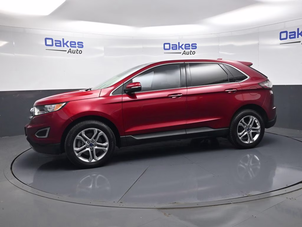 2017 Ruby Red Metallic Ford Edge Titanium FWD SUV