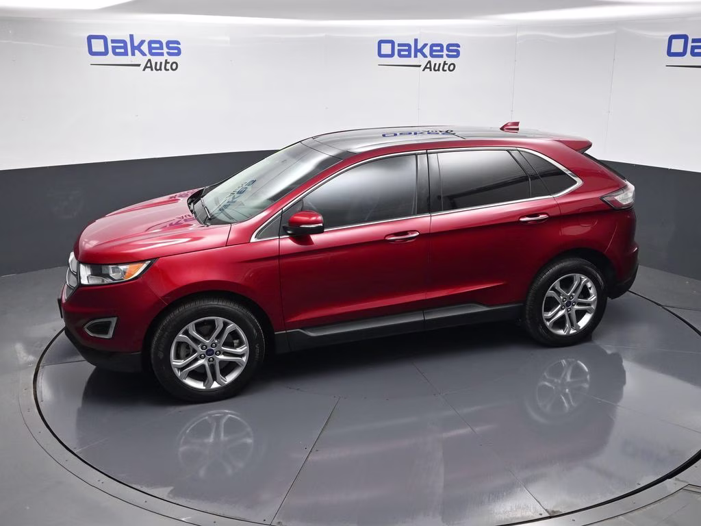 2017 Ruby Red Metallic Ford Edge Titanium FWD SUV