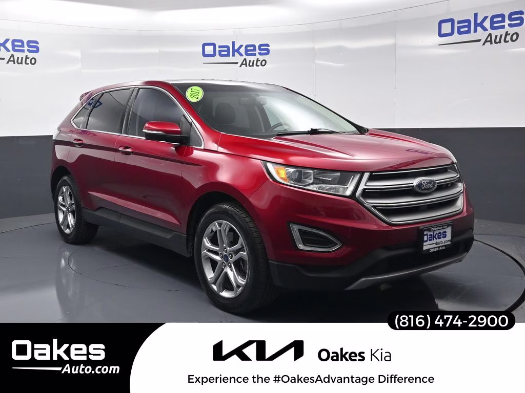 2017 Ruby Red Metallic Ford Edge Titanium FWD SUV