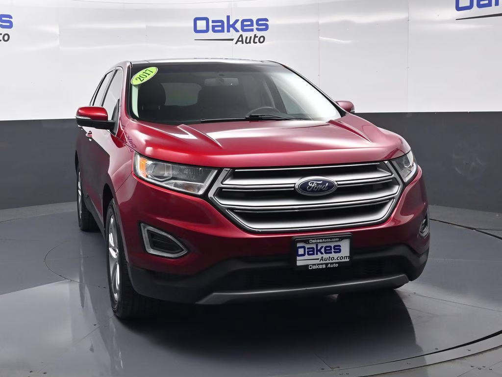 2017 Ruby Red Metallic Ford Edge Titanium FWD SUV