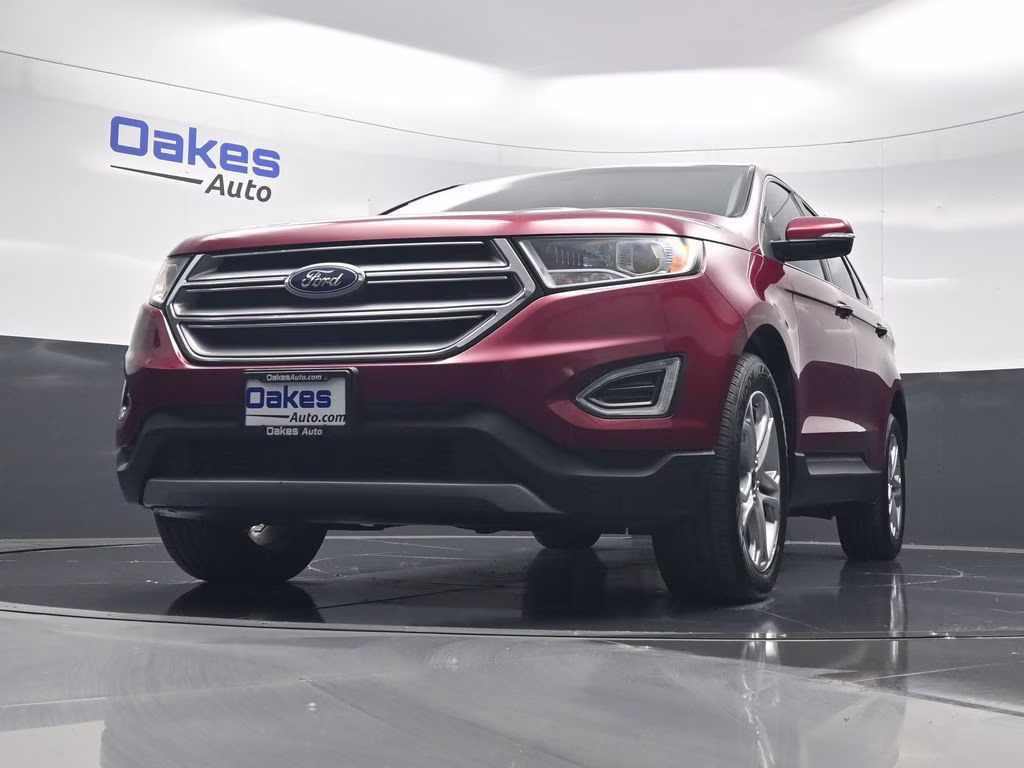 2017 Ruby Red Metallic Ford Edge Titanium FWD SUV