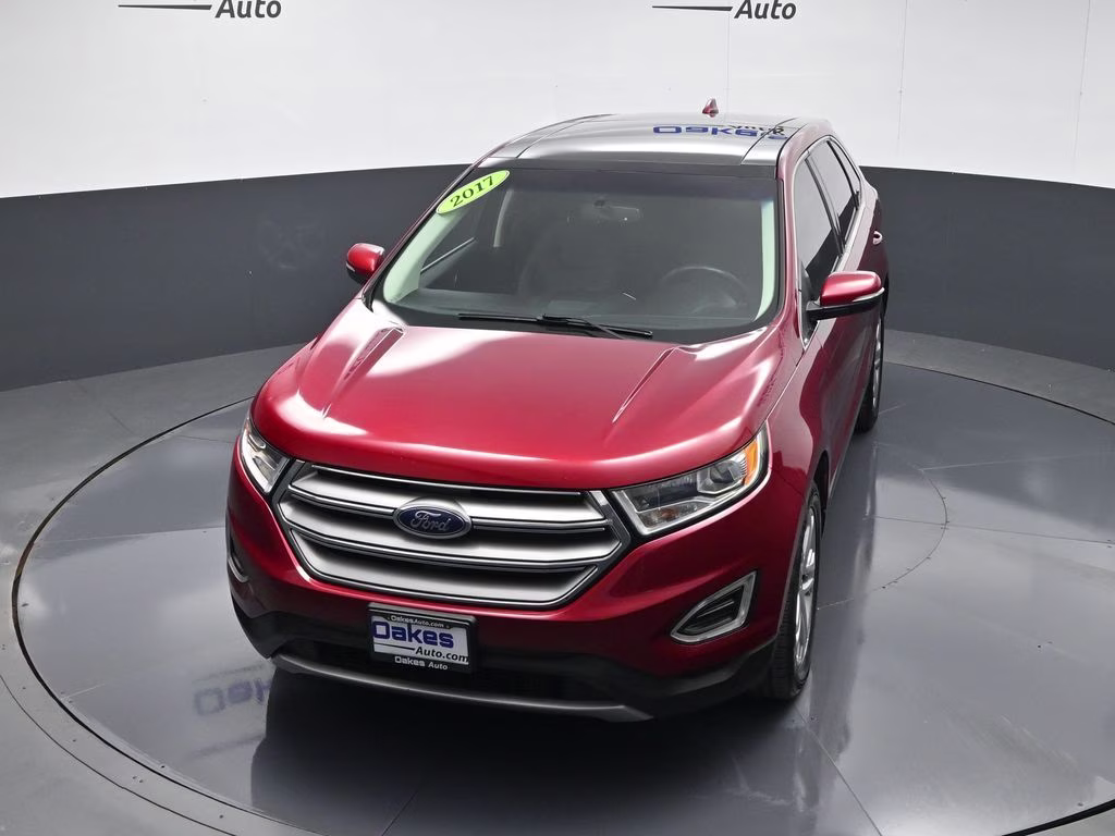 2017 Ruby Red Metallic Ford Edge Titanium FWD SUV