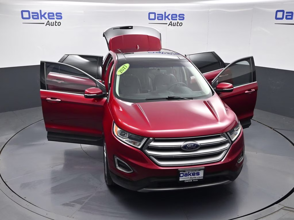 2017 Ruby Red Metallic Ford Edge Titanium FWD SUV