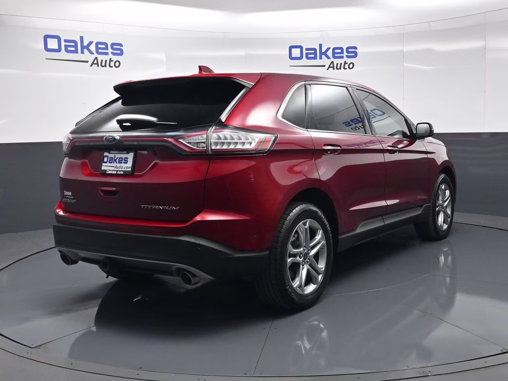2017 Ruby Red Metallic Ford Edge Titanium FWD SUV