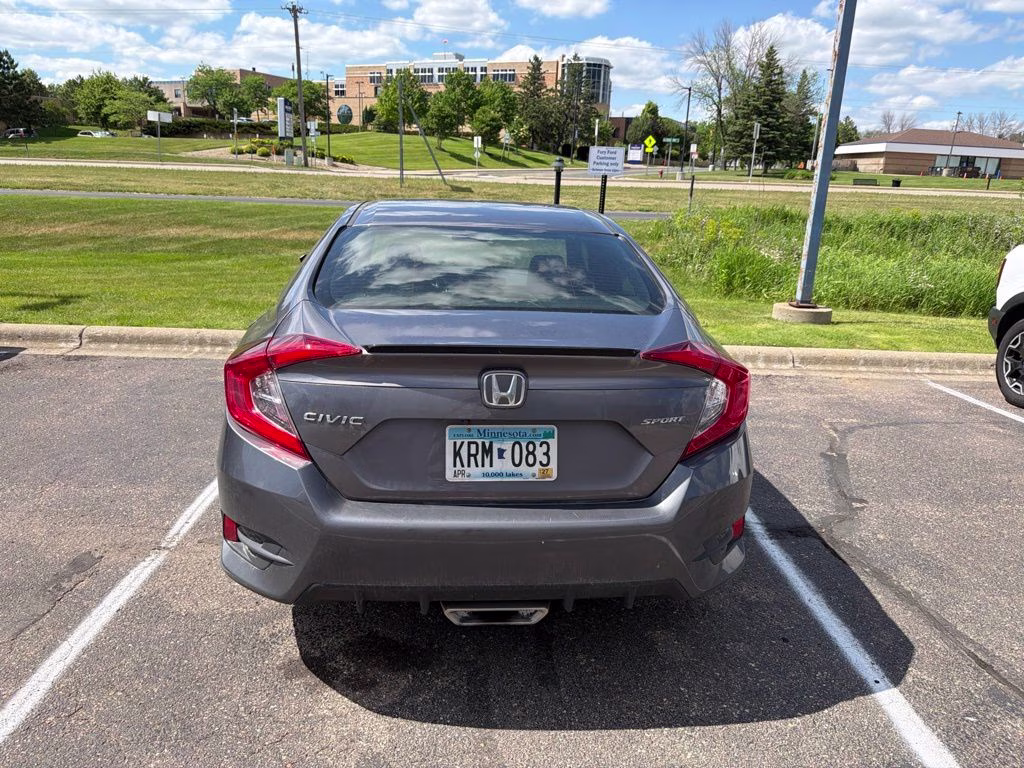 2020 Polished Metal Metallic Honda Civic Sport FWD Sedan