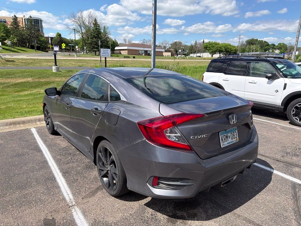 2020 Polished Metal Metallic Honda Civic Sport FWD Sedan