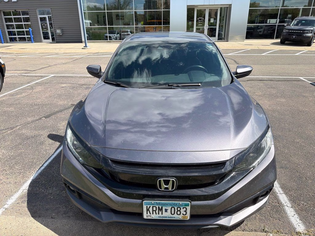 2020 Polished Metal Metallic Honda Civic Sport FWD Sedan