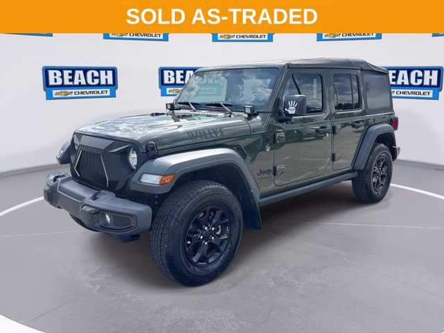 2020 Green Clearcoat Jeep Wrangler Unlimited Sport 4X4 SUV