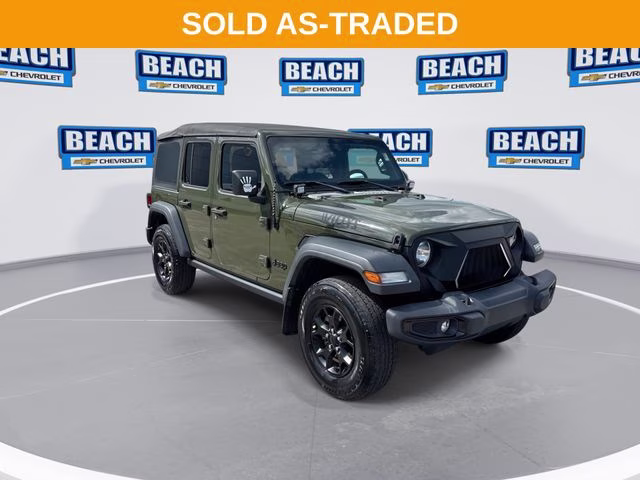 2020 Green Clearcoat Jeep Wrangler Unlimited Sport 4X4 SUV
