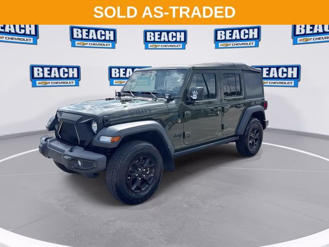 2020 Green Clearcoat Jeep Wrangler Unlimited Sport 4X4 SUV