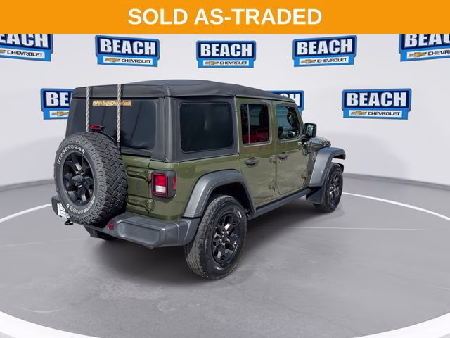 2020 Green Clearcoat Jeep Wrangler Unlimited Sport 4X4 SUV