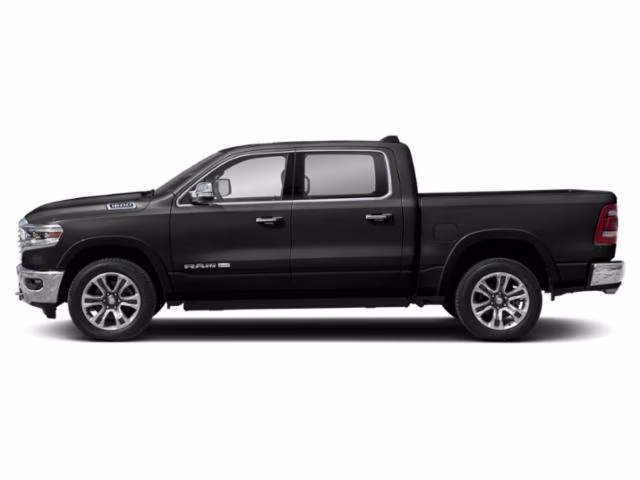 2019 Diamond Black Crystal Pearlcoat Ram 1500 Laramie Longhorn 4X4 Truck