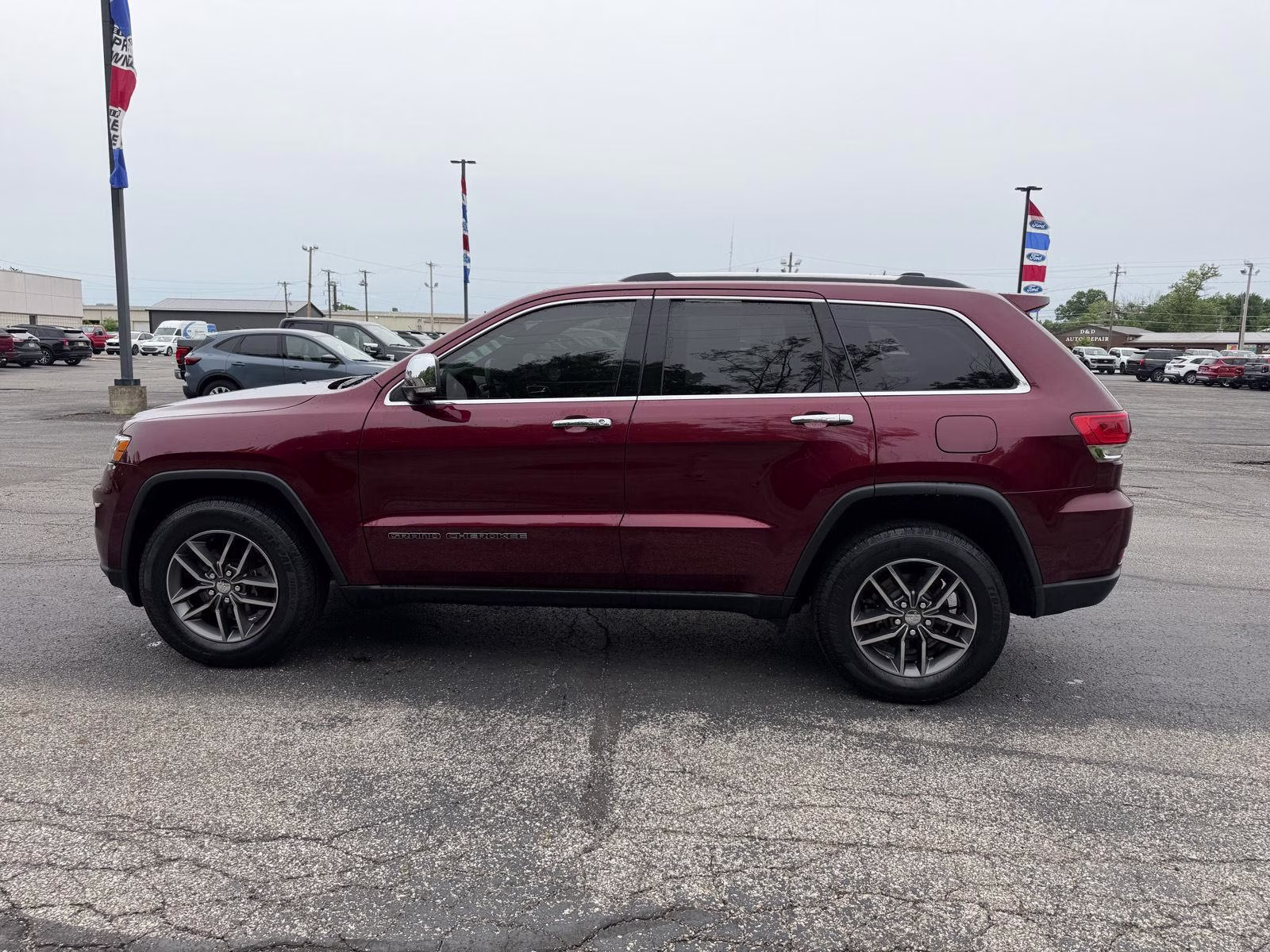 2017 Velvet Red Jeep Grand Cherokee Limited 4X4 Crossover